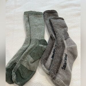 Smart Wool Men's Green and Brown Socks size M/L
